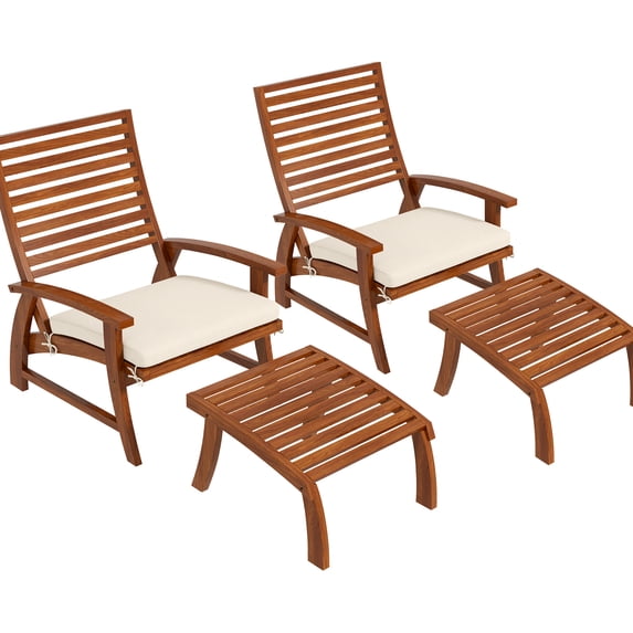 Wooden Outdoor Bench With Slat Seat, Back For Visual Appeal, Foldable Space Saving, Natural Wood Shade 2 Patio Bench, Extensive Seat Two, Solid Poplar Framework, 396 Lbs. Bearing Capacity, Slatted