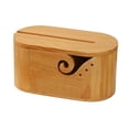 thumbnail image 1 of Wooden Oval Weaving Storage Box Cover for Preventing Yarn Entanglement, Supporting Smooth Workflow, and Portable Use in Handmade Environments, 1 of 9