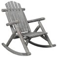 thumbnail image 1 of Wooden Oversized Porch Rocker Chair With Wide Seat and Tall Backrest,High Back Smooth Rocking Chairs for Outdoor & Indoor, 1 of 15