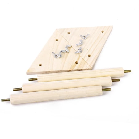 Wooden PLAY STAND Perch Gym Parrot Bird Cages Toy Cockatiels Parakeet