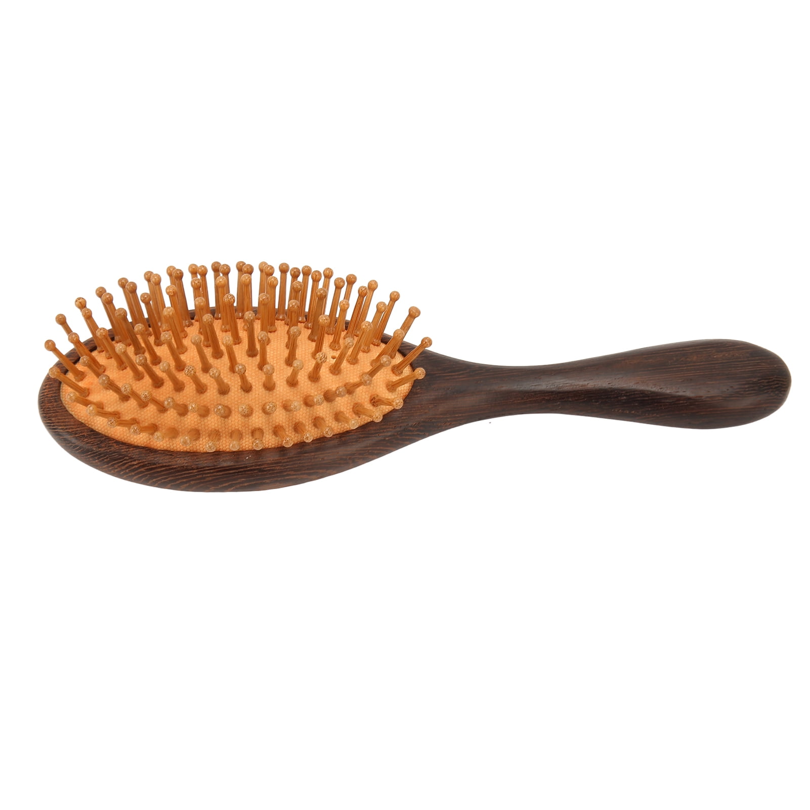 Wooden Paddle Hairbrush Ergonomic Rounded Handle Scalp Massage Paddle