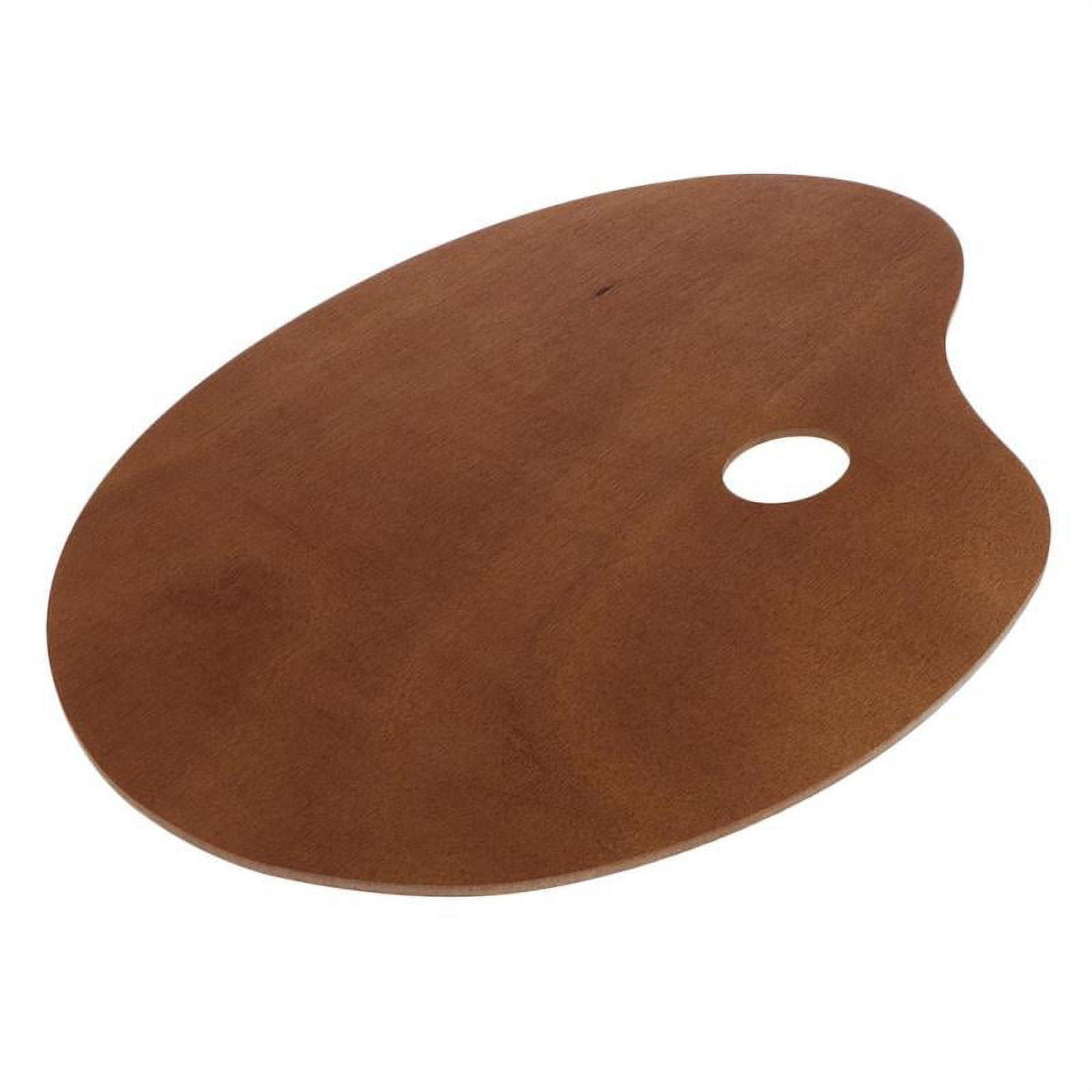 Wooden Painting Palette Palette Rectangle Color Mixing Palette with Grip Hole for Art And