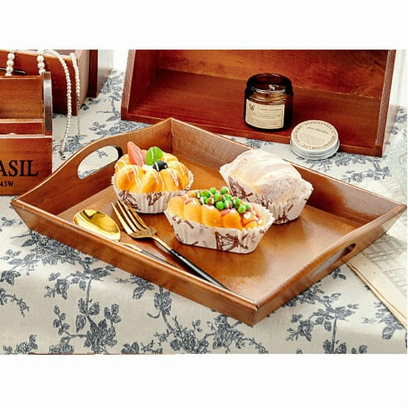 Wooden Pallet Food Tray Tea with Handle