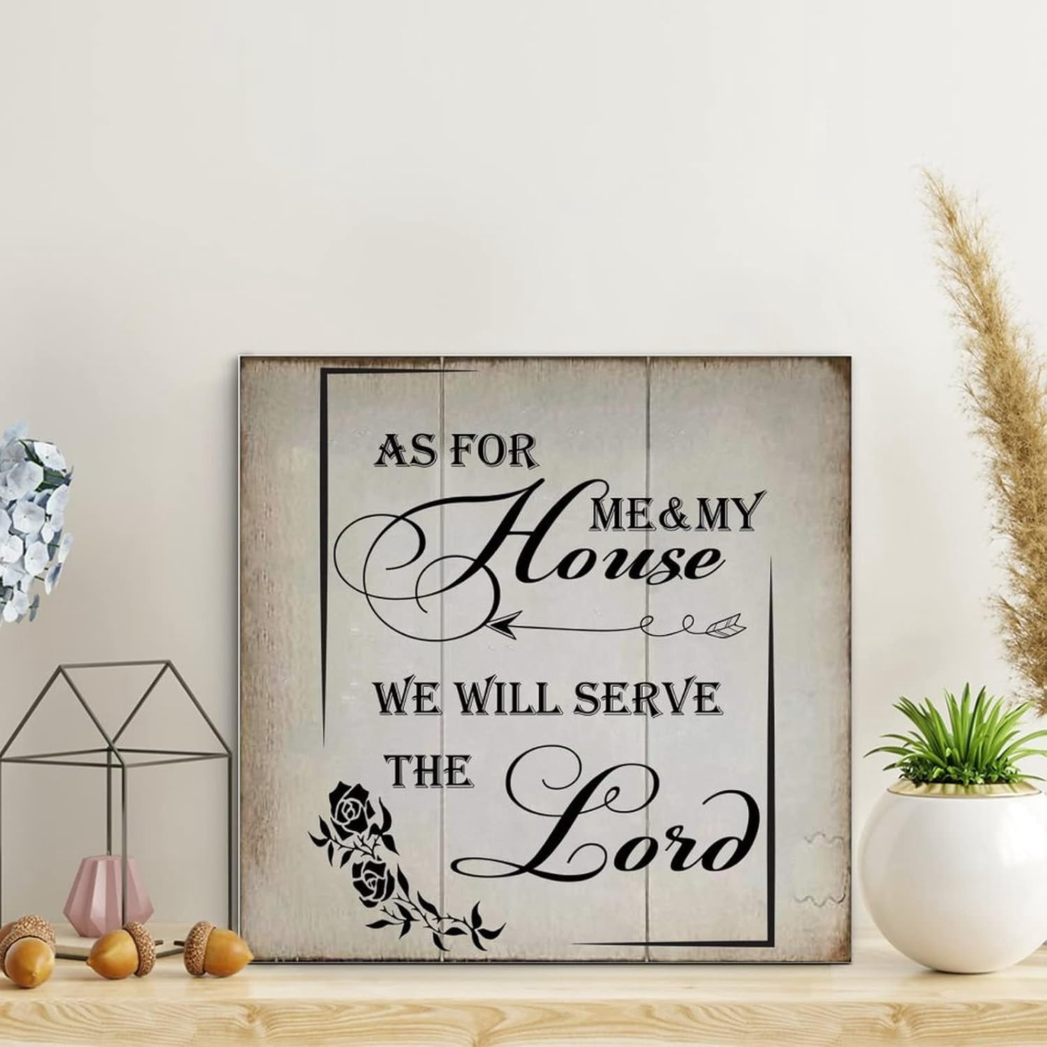 Wooden Pallet Sign As For Me & My House We Will Serve The Lord Wood ...
