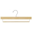 thumbnail image 1 of Wooden Pant Hanger w/Non-Slip Bar (Natural), 1 of 1