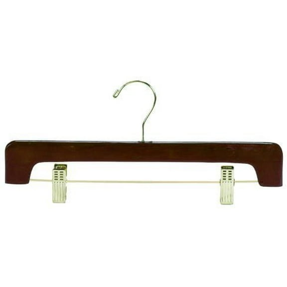 Wooden Pant/Skirt Hanger - (Walnut/Brass)