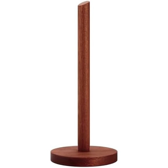 Wooden Paper Towel Holder Countertop - Solid Ebony Paper Towel Dispenser Stand, Walnut$$Home Decor, Kitchen, & Other