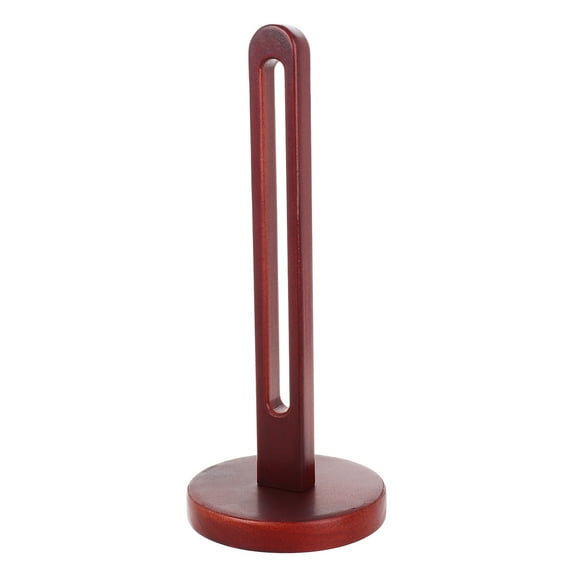Wooden Paper Towel Holder for Kitchen Bathroom Dark Brown Solid Wood Space Saving Design 7.5 Inches