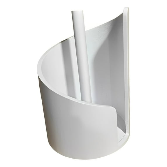 Wooden Paper Towel Holder Stand with Mango Wood Base and Metal Rod - Durable Countertop Kitchen Organizer for Roll Storage