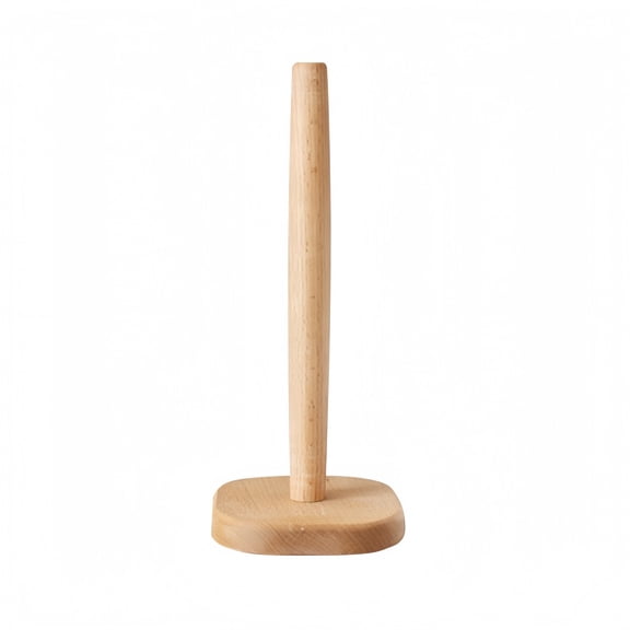 Wooden Paper Towel Holder Standing Paper Towel Dispenser For Kitchen Countertop