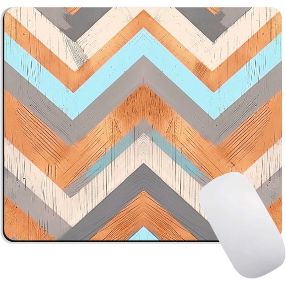 Wooden Pattern Mouse Pad, Cute Mousepad with Non-Slip Rubber Gaming Pad, Personalized Design Mouse Pads for Desk, Office Accessories Computer Mouse Pad Computer Desk Accessories