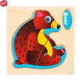 thumbnail image 1 of Wooden Peg Puzzle for Toddlers, Kids' Educational Preschool Peg Puzzle Toy, Cute Bear Theme Vibrant Color Shape Matching Game, Ideal Gift for Boys Girls Ages 1.5-4 Years Old, 1 of 5