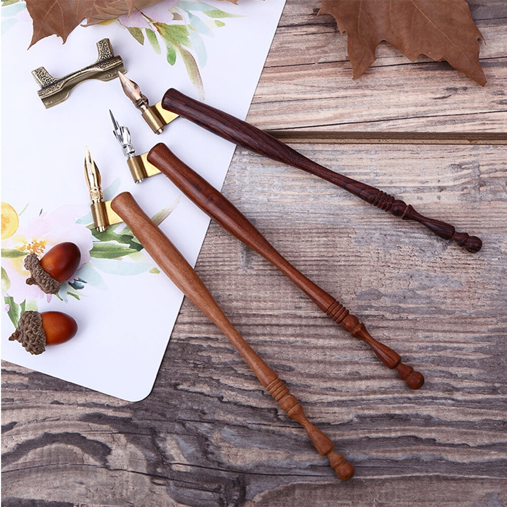 Wooden Pen Holder Wooden Pen Holder English Oblique Calligraphy Dip Pen