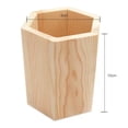 thumbnail image 1 of Wooden Pen Pot Holder Pencil Desk Organizer Stationery-Makeup Brush Box, 1 of 8