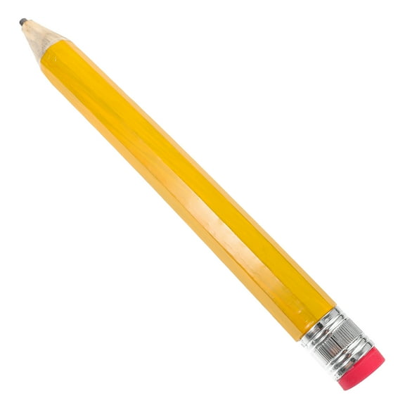 Raindrops Comically Large Yellow Wooden Pencil Octagonal Design for Writing
