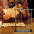 thumbnail image 1 of Wooden Pendulum Display Stand Black Crystal Display Shelf for Stones Rocks Crystal Pendulum Holder,Pendants Witch Ornament Holder Stand for Home Tabletop Necklace Healing Stone Rack, 1 of 14