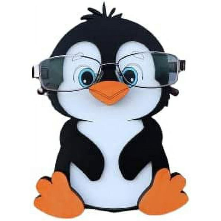Decozion Penguin Eyeglass Holder Stand - Unique Handcrafted Wooden Glasses  Holder for Nightstand, Desk or Table - Versatile Eyewear Storage