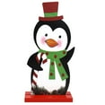 thumbnail image 1 of Wooden Penguin Xmas Tabletop Figurine for Home Centerpiece, 1 of 6