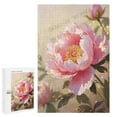 thumbnail image 1 of Wooden Peony 1000 Piece Jigsaw Puzzle, Fun for Adults, Finished Size 20" x 30", 1 of 8
