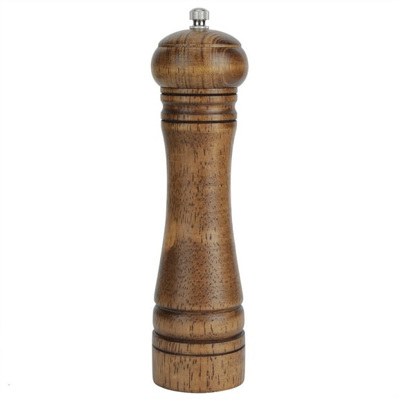 Wooden Pepper Mill or Salt Mill Best Pepper or Salt Grinder Wood with Ceramic Rotor and easily refillable Oak Wood Pepper Grinder for your kitchen Utensils 8in