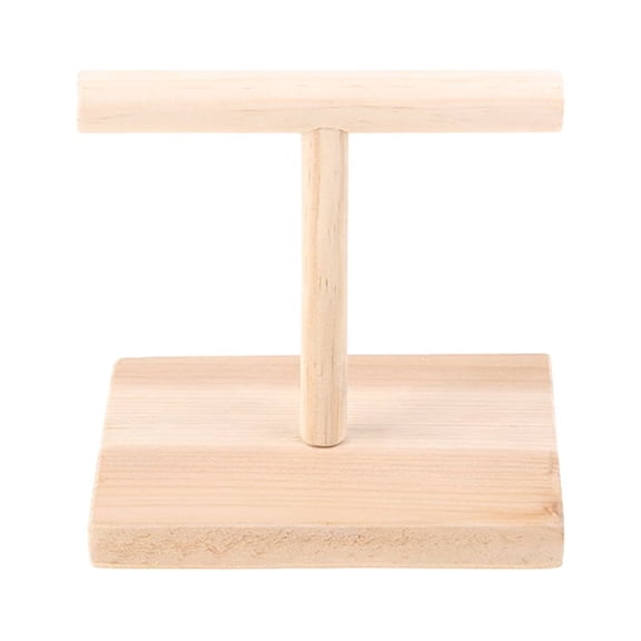 Wooden Perch Stand Play Platform Bird Training Paw Grinding Toy Pet Cockatiel Cage Nest
