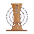 thumbnail image 1 of Wooden Perpetual Calendar, Rotatable Desk Calendar with Date Week Month Display for Office Home Decoration, 1 of 2