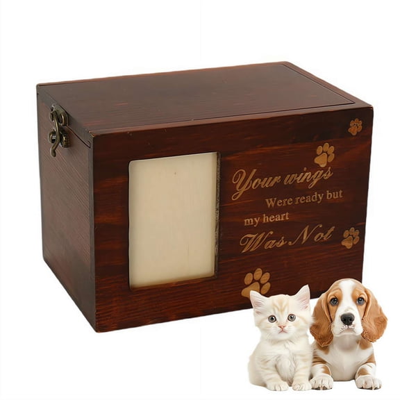 Wooden Pet Memory Keepsake Box for Dogs or Cats