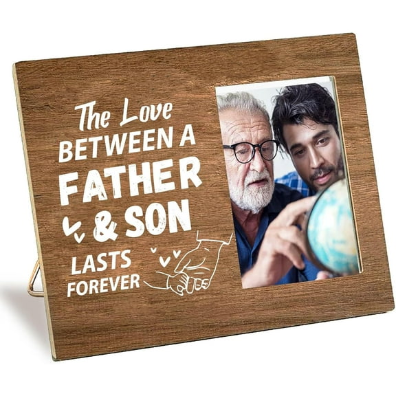 Wooden Photo Frame 4 x 6 Standing Wall Mounted Vintage Decor Picture Frames with Adjustable Kickstand Vertical Horizontal Tabletop Display for Thanksgiving