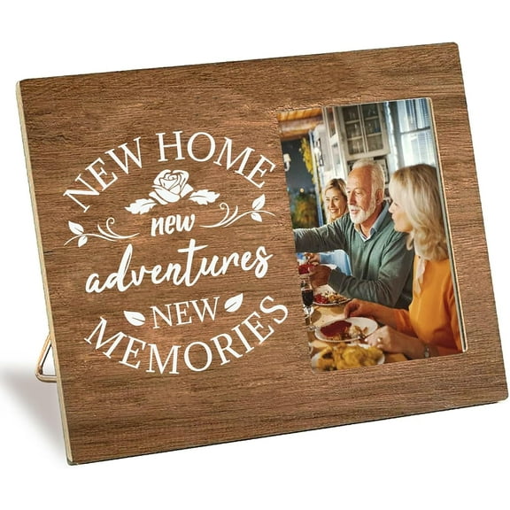 Wooden Photo Frame 4 x 6 Standing Wall Mounted Vintage Wood Picture Frames with Adjustable Kickstand Vertical Horizontal Tabletop Display for Anniversaries Gifts Housewarming Decor diy