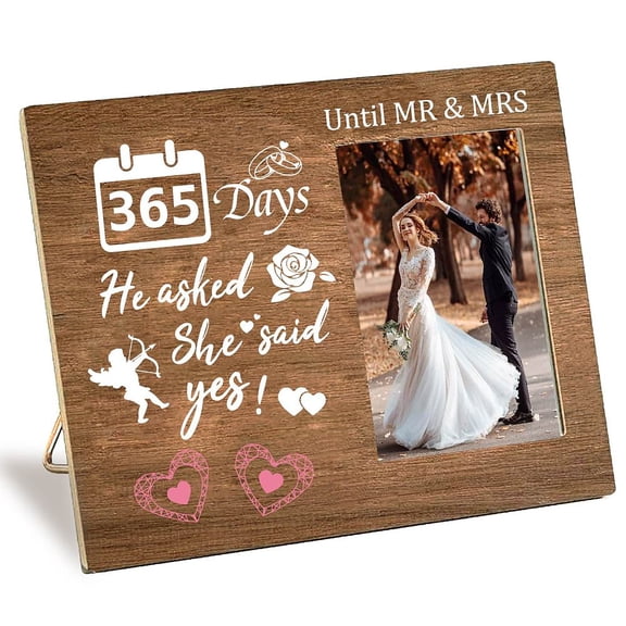 Wooden Photo Frame 4 x 6 Standing Wall Mounted Vintage Wooden Picture Frames with Adjustable Kickstand Vertical Horizontal Tabletop Display for