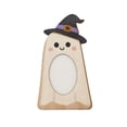 thumbnail image 1 of Wooden Photo Frame 4X6 Inch Halloween Pumpkin Ghost Tabletop Picture Frame with Stand, Cute Mini Pet Frame for Tiered Tray Decor, Home Mantel Shelf Desk Display, Spooky Farmhouse Fall Decor, 1 of 6