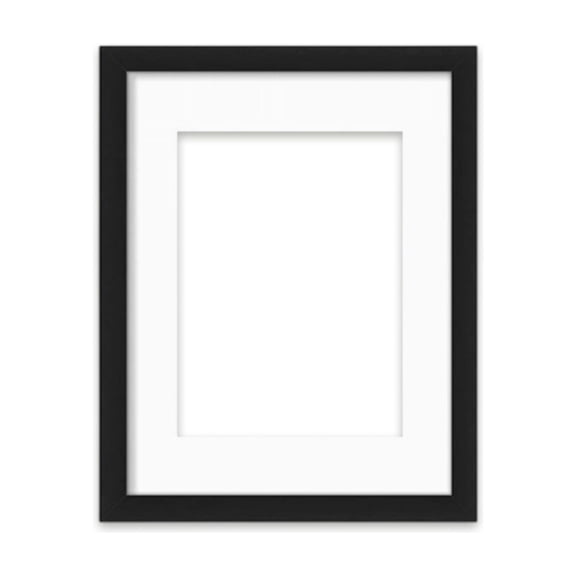 Wooden Photo Frame, Black Matte Wooden Photo Frame, 8x10 in Photo Frame With Mat, Dual-Use Wall & Tabletop Picture Frame for Family Photo Display, Diy Puzzle Art, Home Wall, Desktop Decoration