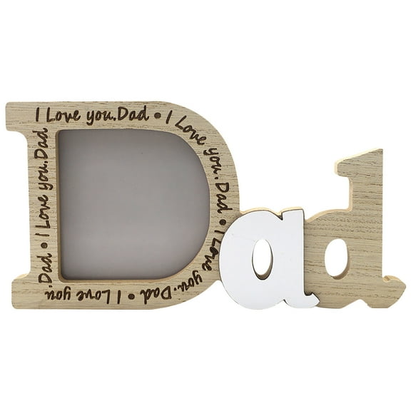 Wooden Photo Frame - Decor with Heart Designed, Personalized Anniversary Gift for Couples, Rustics Home Decorations for newlyweds, Valentine's Day, Engagement Party