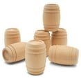 thumbnail image 1 of Wooden Pickle Barrel 1-5/8 Inch, Pack of 10, Small Unfinished Cargo Drums, Perfect for Miniatures, Scale Models, Mini Train Making or Woodworking Craft Projects, by Woodpeckers, 1 of 8