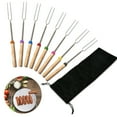 Wooden Picks for Food Hot Dog Cookers for Roasting Sticks for