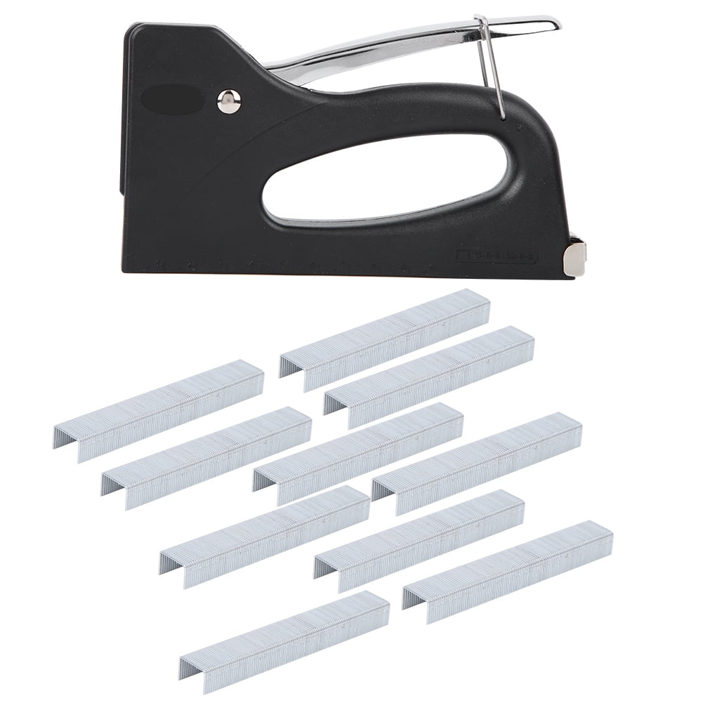 Wooden Picture Frame Staple Gun, ABS Plastic Shell, Safety Lock, Manual