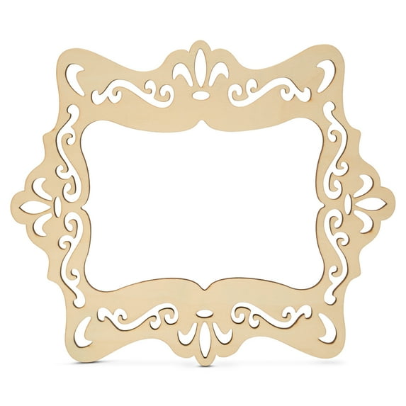 Wooden Picture Frames for Crafts and Decorating, 9-1/4 Inch by 11 Inch, 3/16 Inch Thick, Pack of 10 frames by Woodpeckers