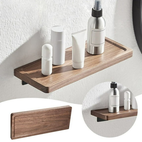 Wooden Picture Rail,Wooden Wall Shelf,Sturdy Self-Adhesive Shelf Wall,8/12/16/20IN,Hanging Floating Shelf,Wooden Shelf,Wooden Shelves for Bathroom,Bedroom,office,Living Room,Kitchen etc