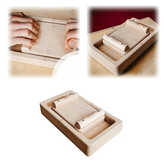 Wooden Pinch Block Grip Strengthener for Finger and Hand Strength Training in Climbing and Fitness