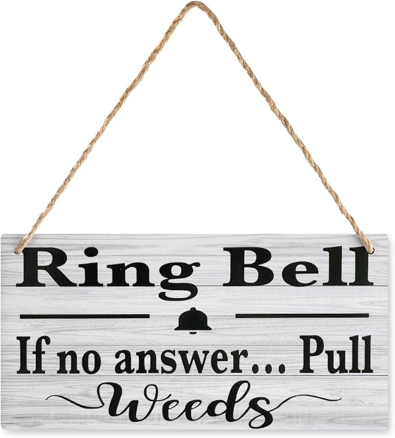 Wooden Plaque Ring Bell Pull Weeds - Walmart.com