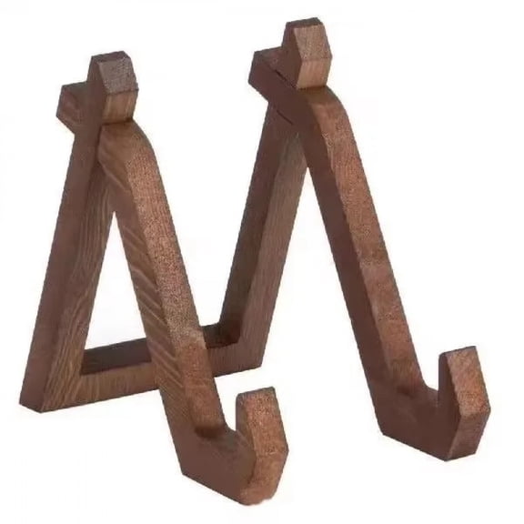 Wooden Plate Holder Display Stand Photo Frame Stand Recipe Book Record Rack Tabletop Decorative Picture Shelf Home Decoration