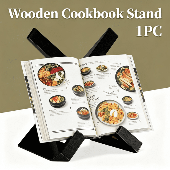 Wooden Plate Stands for Display,Wood Plate Holders for Displaying,Decorative Picture Frame Stand,Easel for Sign,Cookbook,Now Playing Vinyl Record,Recipe Book Holder for Photo,Plaque,Platter