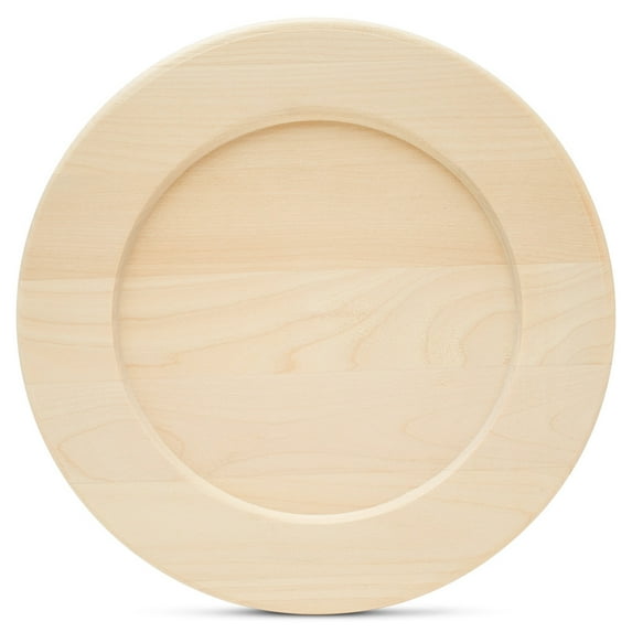 Wooden Plates 9 inch, Pack of 1 Charger Plates, Round Charcuterie Board, Table Chargers, Wood Charger Plates, by Woodpeckers