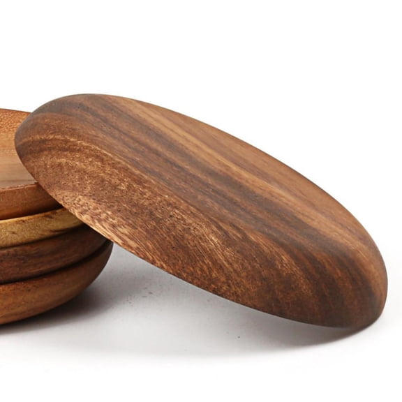 Wooden Plates: Decorative Appetizer Serving Tray for Dinner, Salad, Dessert | Hand-crafted Solid Wood Plates | Perfect for Beautiful Table Setting & Holiday Gift
