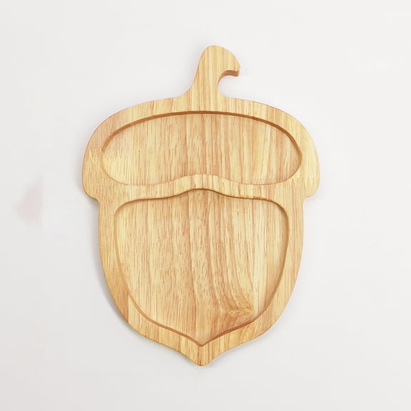 Wooden Platter Designed as Bunny, Fruit Snack Server for Home Party, Easter Decorations Spring Holiday Tableware Dessert Dish Buffet Table Decor(G)