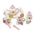 Wooden Play House Toy Simulation Afternoon Tea Set Educational