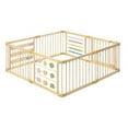 thumbnail image 1 of Wooden Foldable Baby Playpen 8-Panel Extra Large, 1 of 8