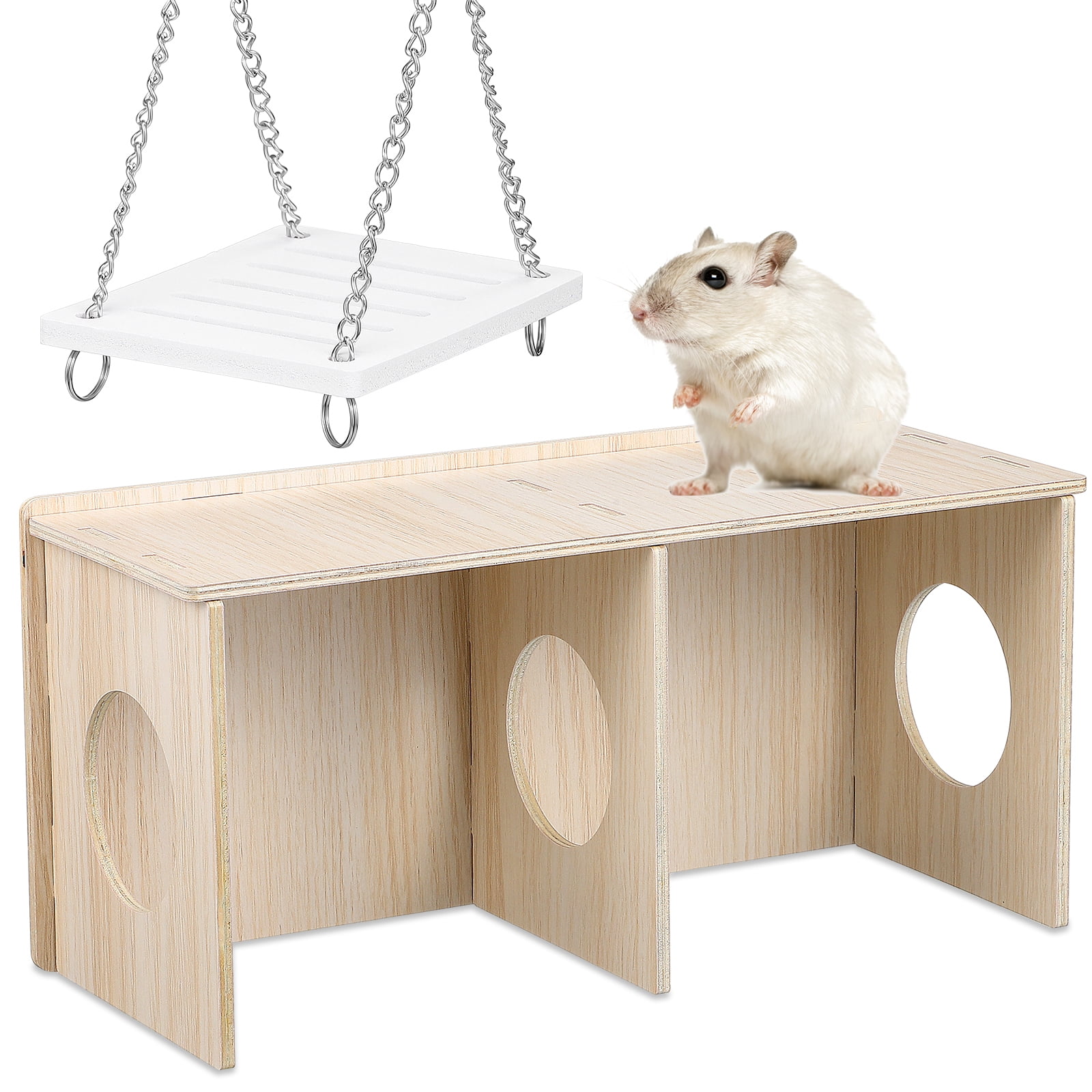 Wooden Playset Hamster Hideout Small Animal Hideaway Hamster Hideaway