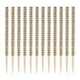 thumbnail image 1 of Wooden Pointed Skewers for Caramel Apple,Caramel Apple Sticks,Dessert Sticks with Rhinestones Mesh Wrap,Suitable for Halloween Birthday Party Wedding and Christmas,5.79",12Pcs, 1 of 2