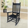 thumbnail image 1 of Wooden Porch Rocker Chair, Black, 1 of 1